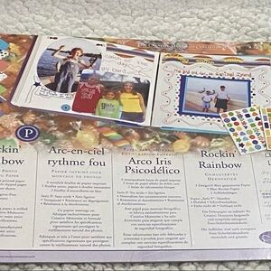 The creative memories collection rockin rainbow scrapbook kit